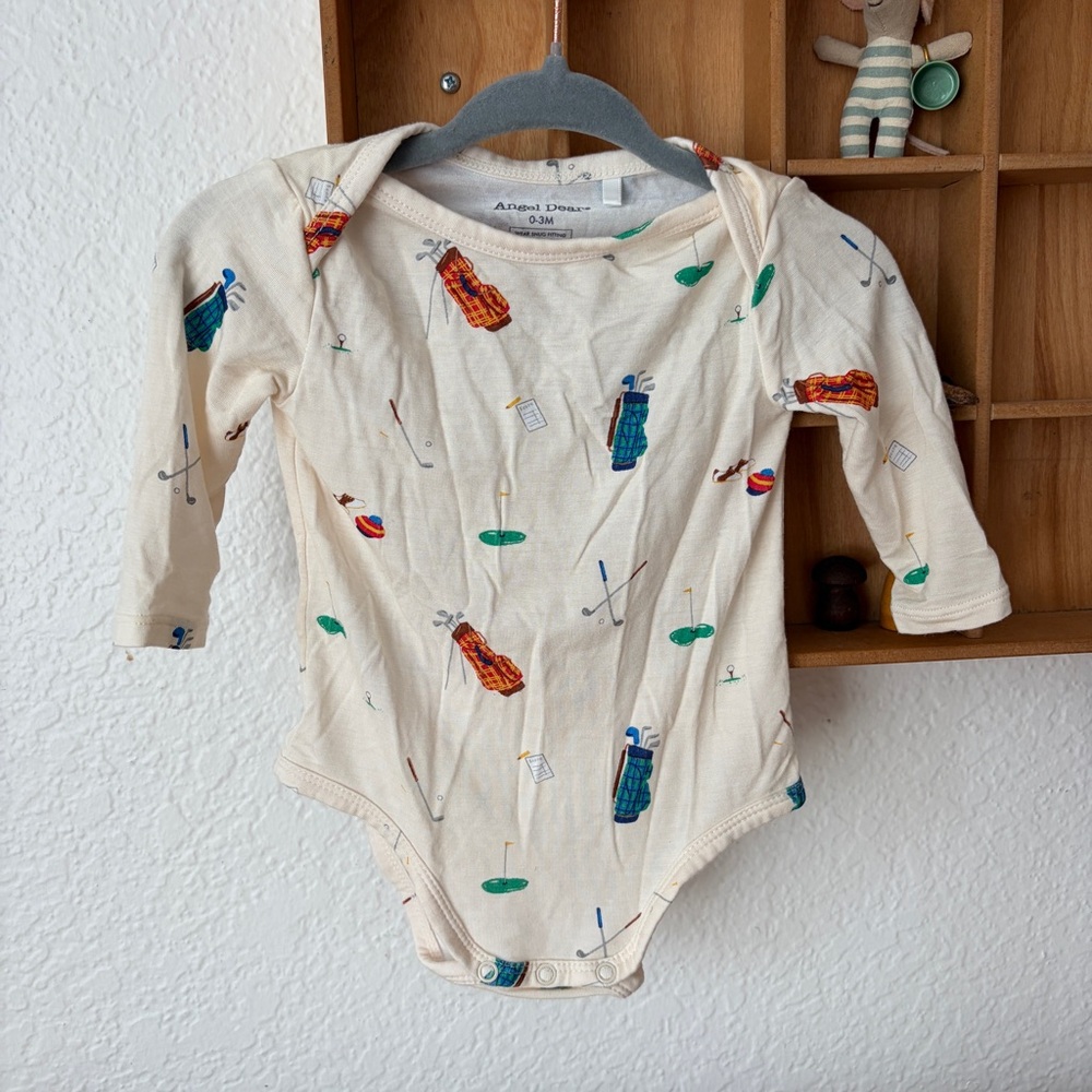 Angel Dear Bamboo Golf Long Sleeve Bodysuit